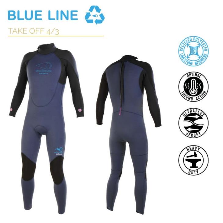 Combinaison 4/3 blue line Oysterprene Blue HOMME - SOORUZ