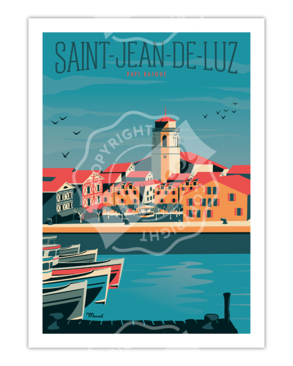 Affiche  Saint-Jean de Luz le port