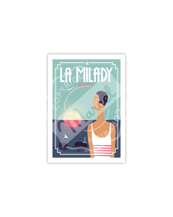 Carte postale MARCEL Biarritz La Milady