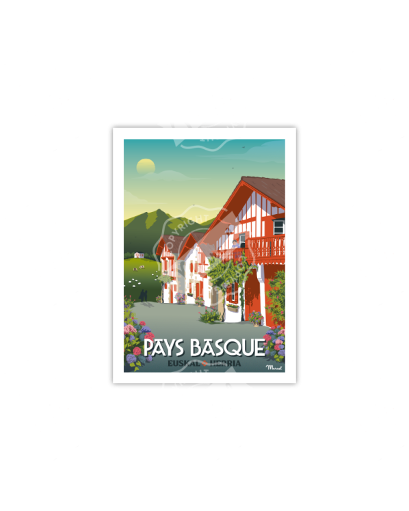 Carte postale MARCEL PAYS BASQUE Village Basque