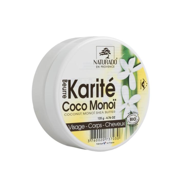 Beurre de Karité Coco Monoi 135 g NATURADO EN PROVENCE