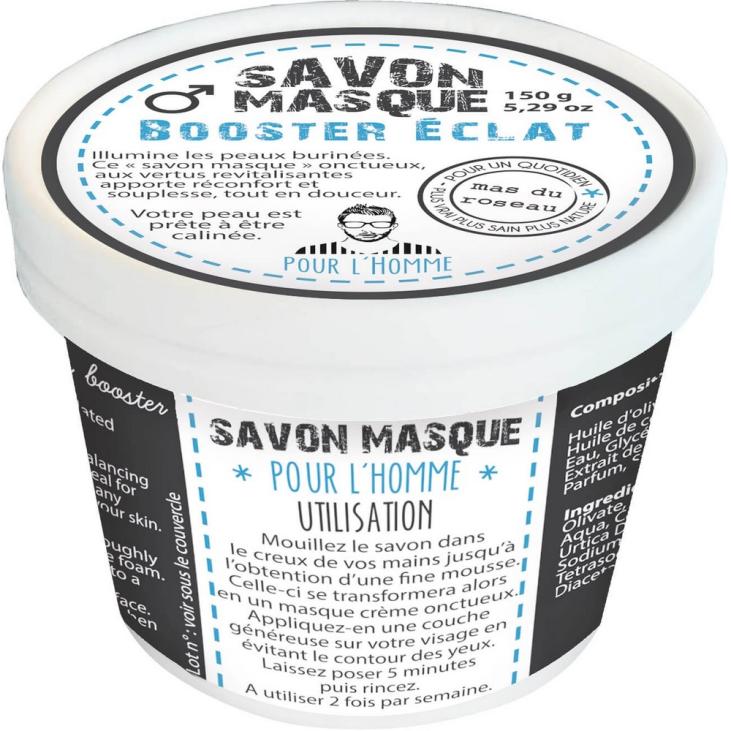SAVON MASQUE BOOSTER ECLAT  REVITALISANT – 150 gr Mas Du Roseau