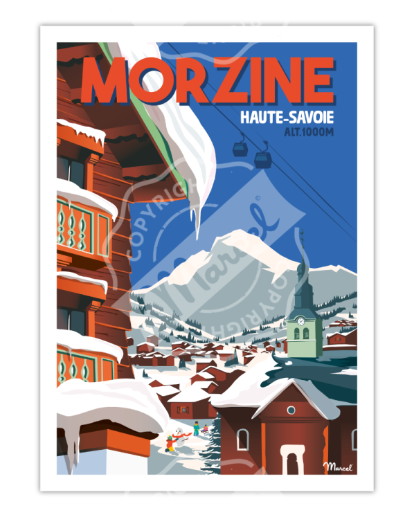Affiche MORZINE  Haute-Savoie