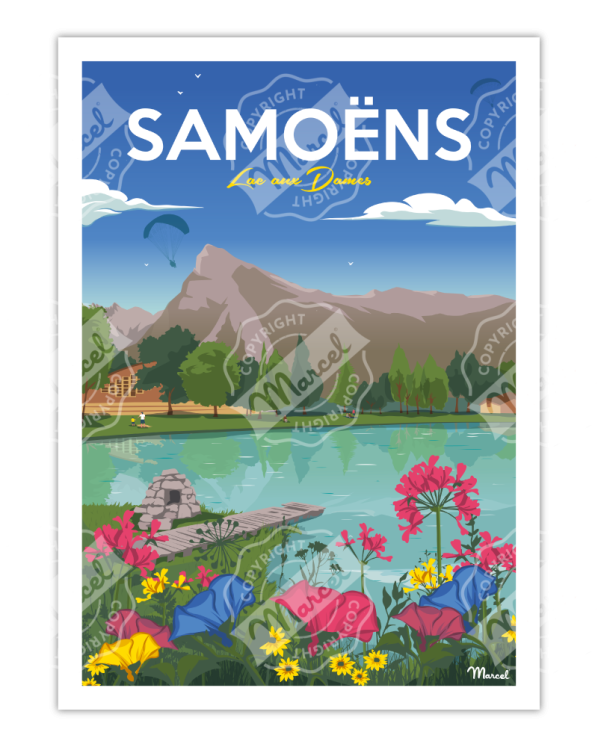Affiche SAMOËNS Lac aux Dames