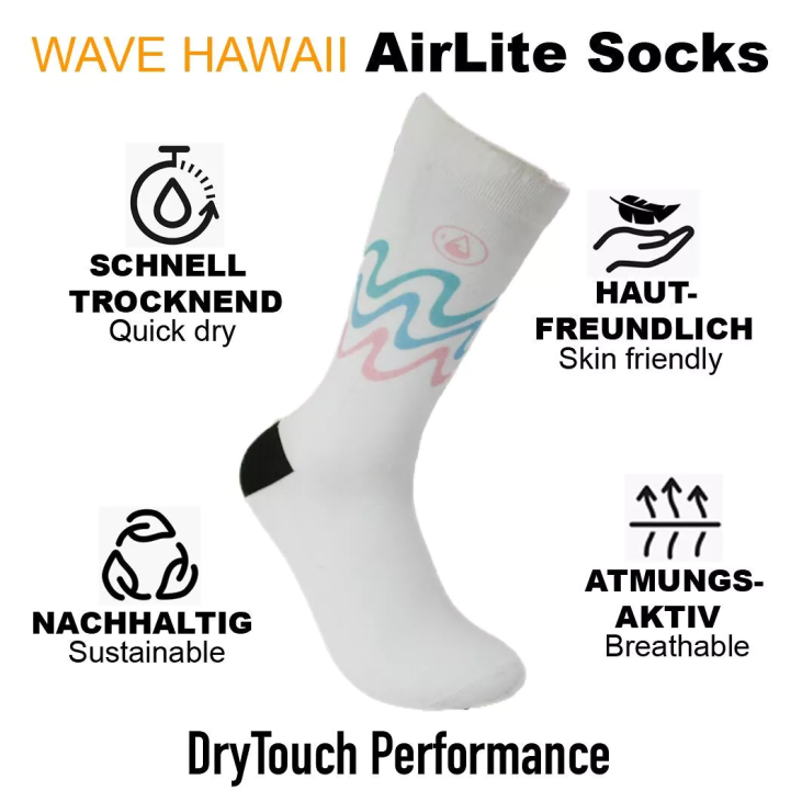 Chaussettes WAVE HAWAII AirLite DryTouch - VAGUE