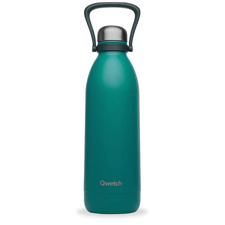 Bouteille isotherme inox Qwetch Titan bleu mineral 1500ml