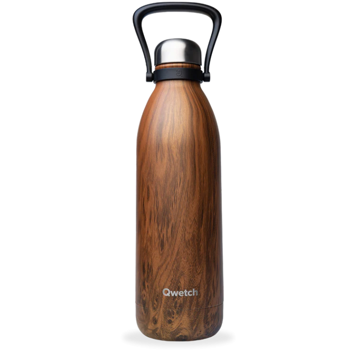 Bouteille isotherme inox Qwetch Titan Wood 1500ml