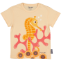 T-shirt manches courtes coq en pâte - beige - hippocampe