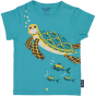 T-shirt manches courtes coq en pâte - vert menthe - tortue
