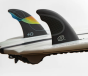 Dérives de Surf twins Feather Fins - Rear Hydrodynamics FUTURE
